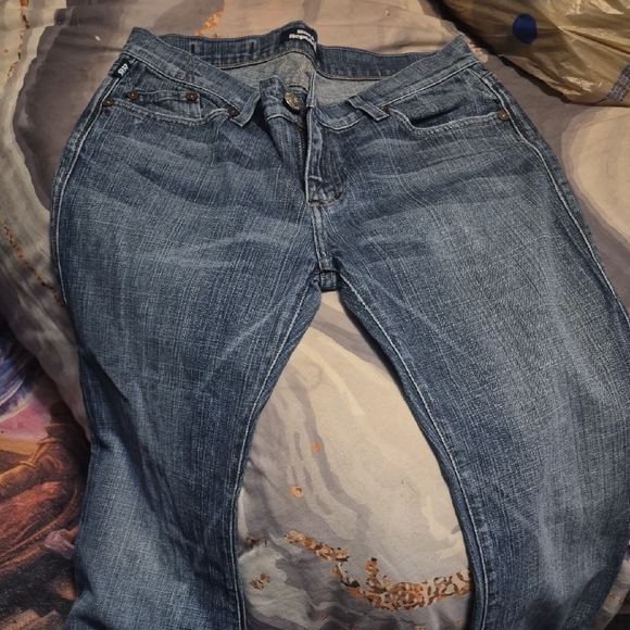 Rock & Republic Blue Boot Cut Jeans with Embroidery - Picture 3 of 4